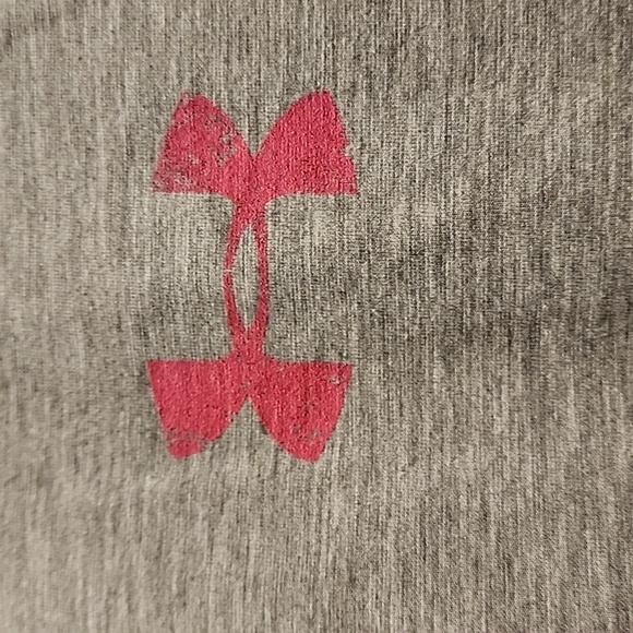 Under Armour Gray and Pink Tee - Picture 2 of 4